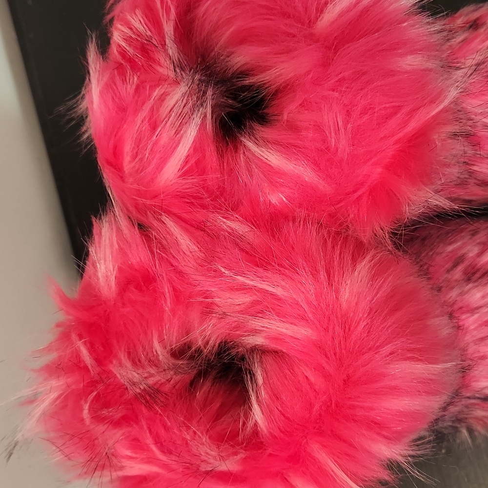 Pink Fur Rave Boots 11 - Picture 4 of 5